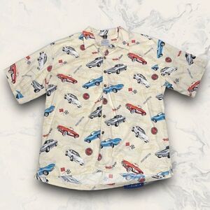 GM by David Carey Corvette Shirt Stingray Button Down Mens 3X General Motors HTF